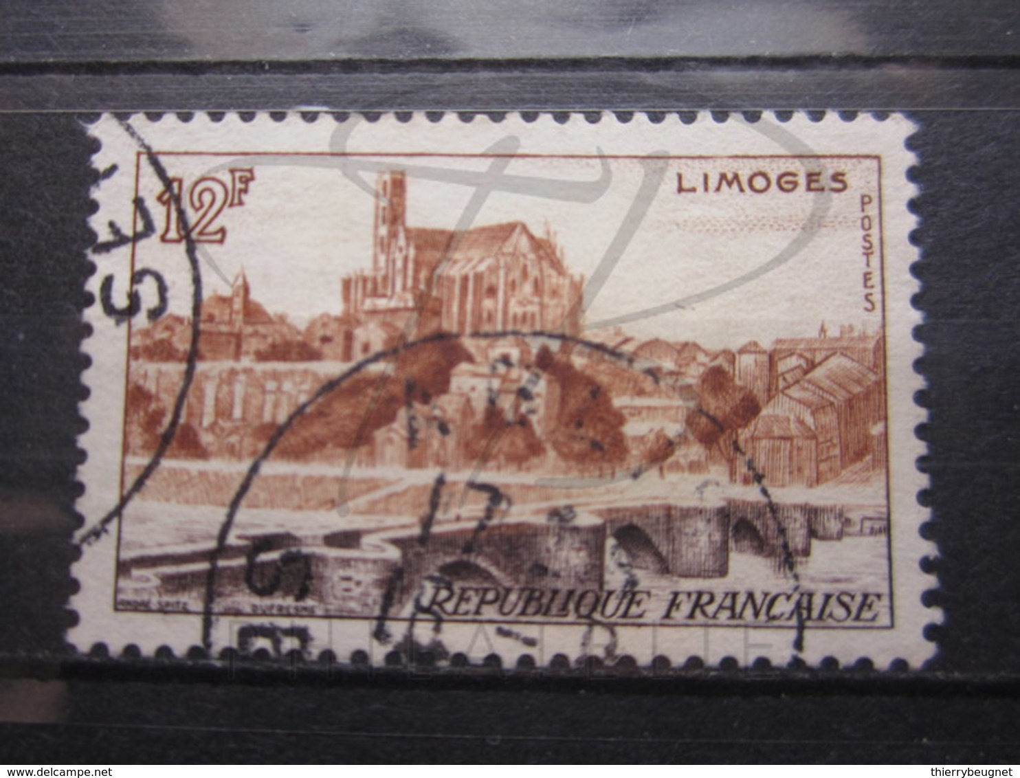 VEND BEAU TIMBRE DE FRANCE N° 1019 , OBLITERATION " ABLIS " !!! (b) - Usati