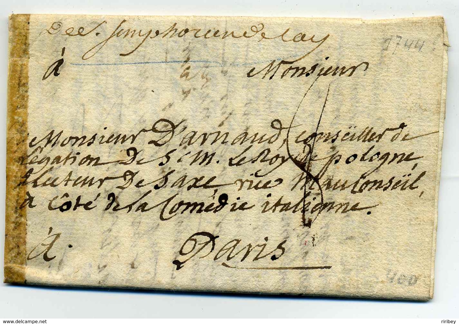 Saint Symphorien De Lay ( Lenain N°1 Manuscrit ) / Dept 68 Rhône /1744 - 1701-1800: Précurseurs XVIII