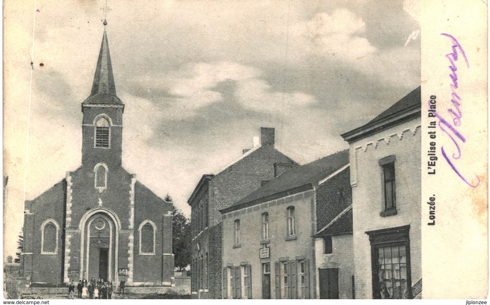 LONZéE   L' église Et La Place. - Gembloux