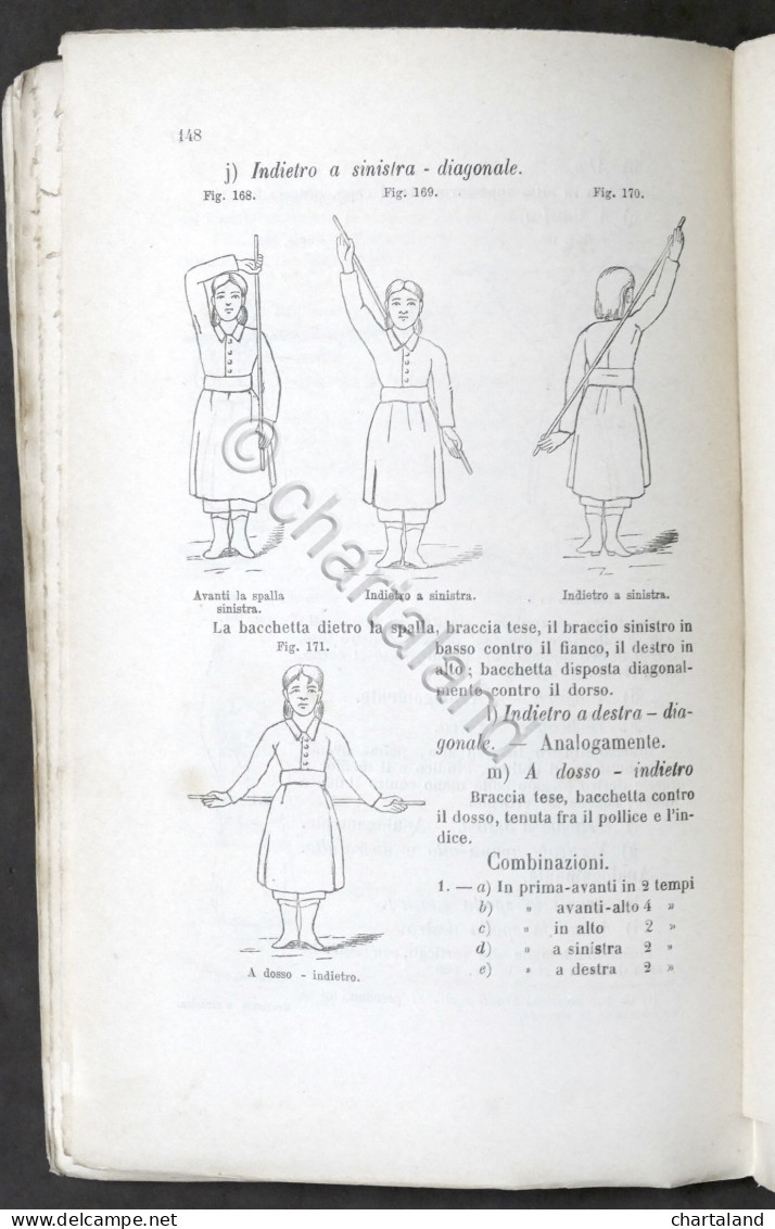 Sport - F. Valletti - Manuale Di Ginnastica Per Le Scuole -  G. B. Paravia 1889 - Non Classificati