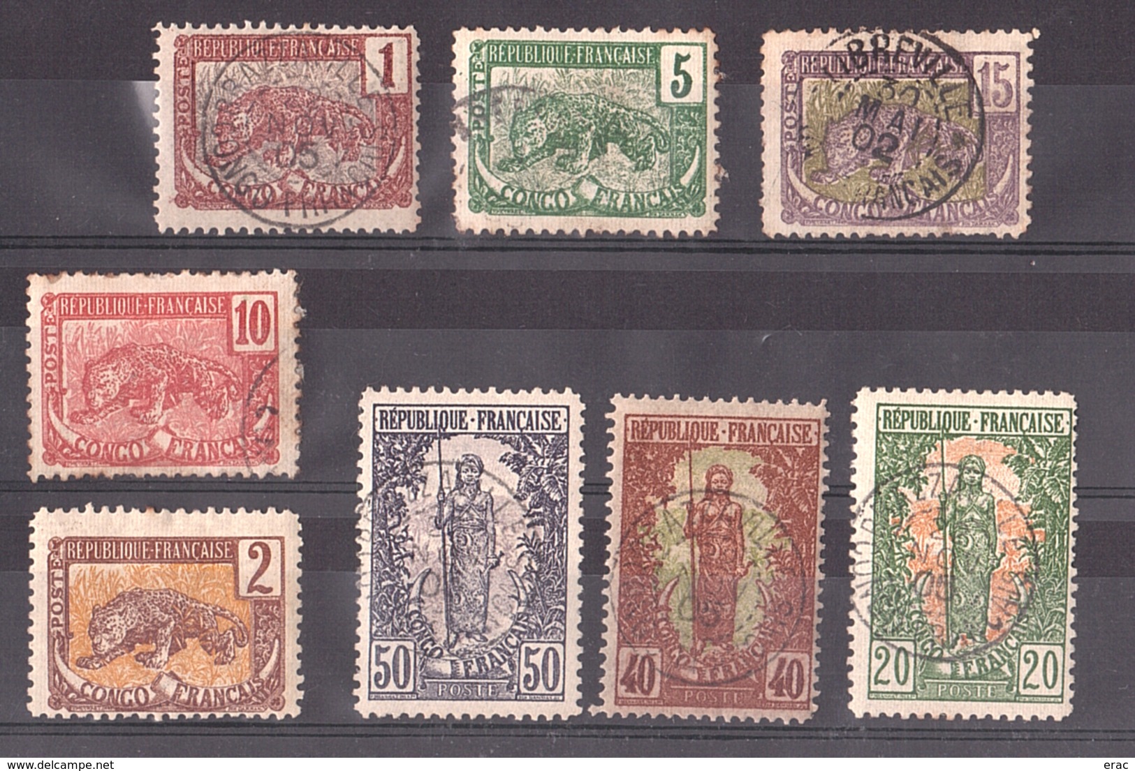 Congo Français - 1900/04 - Lot De Timbres Oblitérés - Used Stamps