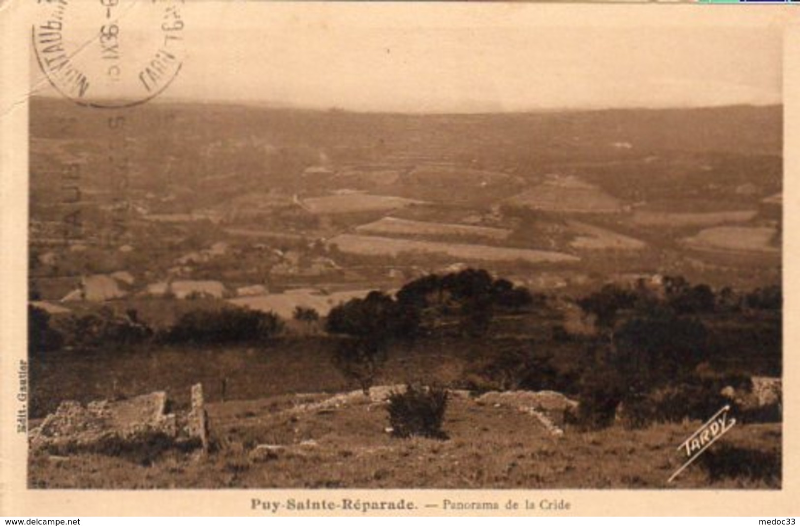 Dept 13,Bouches Du Rhône,Cpa Puy-Sainte-Réparade,Panorama De La Cride - Autres & Non Classés
