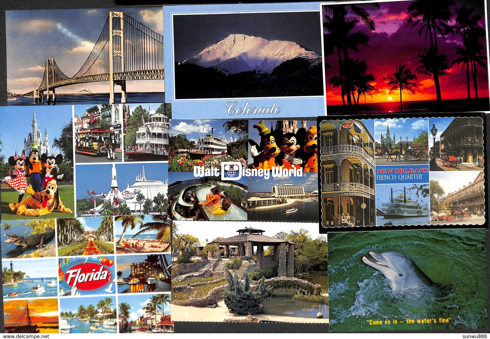 US USA Etats-Unis  - Lot 53 Cartes Modern Postcards (voir Zie See Scans, Petit Prix) - Autres & Non Classés