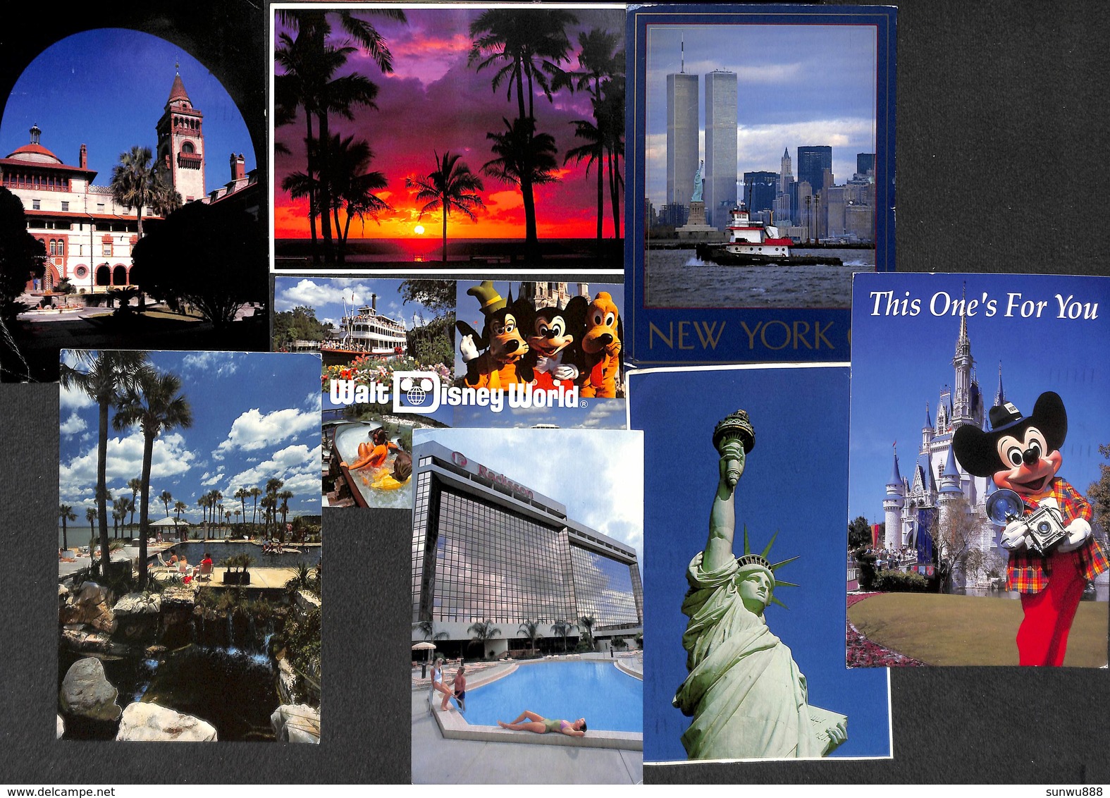 US USA Etats-Unis  - Lot 53 cartes modern postcards (voir zie see scans, petit prix)