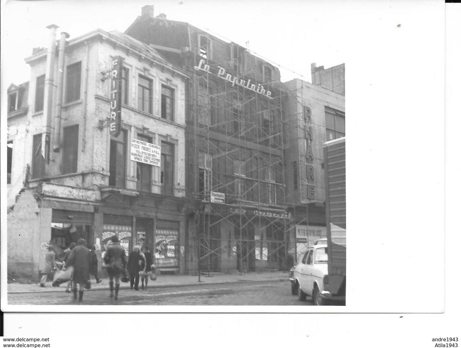 Liège - Photo: Café Brasserie La Populaire - Friture - Format: 18/13cm. - Liege