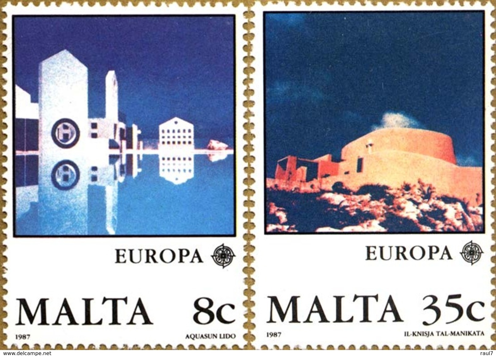 EUROPA - CEPT 1987 - Malte - 2 Val Neufs // Mnh - 1987