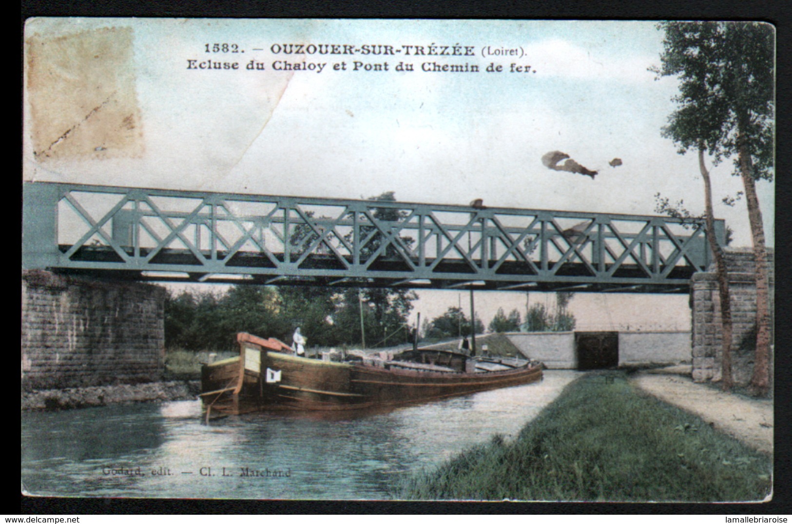 45, Ouzouer Sur Trezee, Ecluse Du Chaloy Et Pont Du Chemin De Fer - Ouzouer Sur Loire