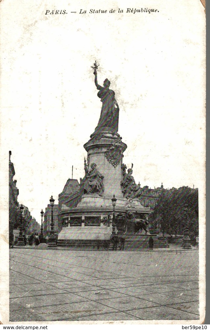 75 PARIS  LA STATUE DE LA REPUBLIQUE - Autres Monuments, édifices