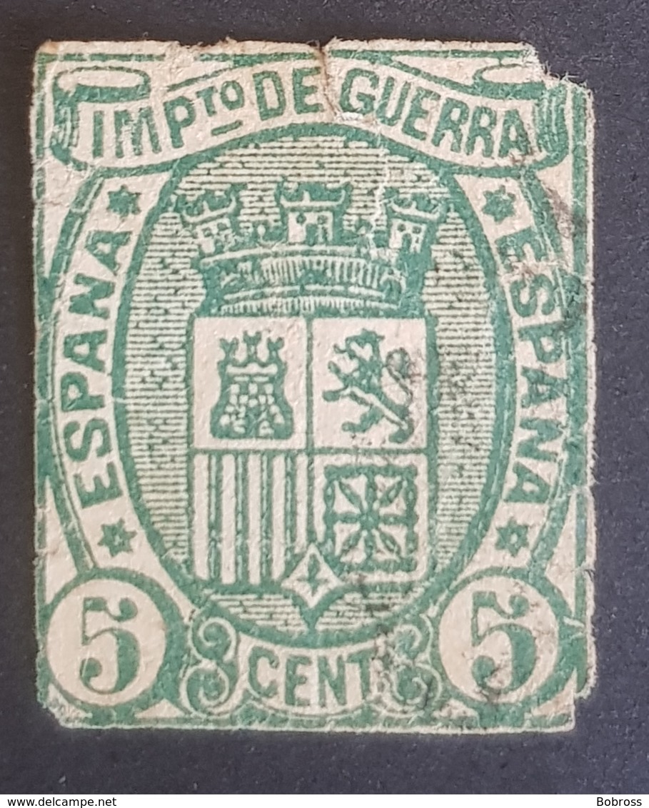 1875, Impuesto De Guerra, Kingdom, Spain, España - Gebraucht