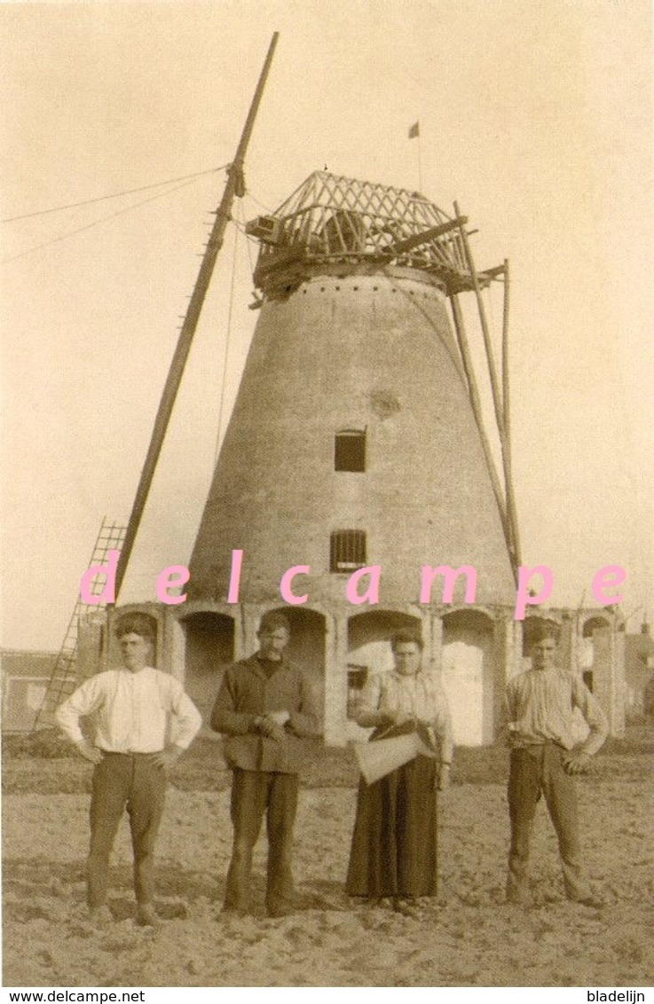 SEMMERZAKE - Gavere (O.Vl.) - Molen/moulin - Stenen Molen De Ronne In 1919 Tijdens Het Herstel Van De Oorlogsschade - Gavere