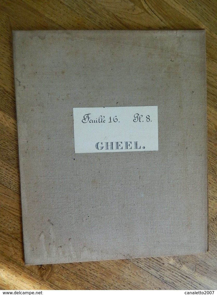 GEEL +MILITARIA:TRES RARE CARTE MILITAIRE DE GHEEL ET ENVIRONS -1860-1870 - Documents