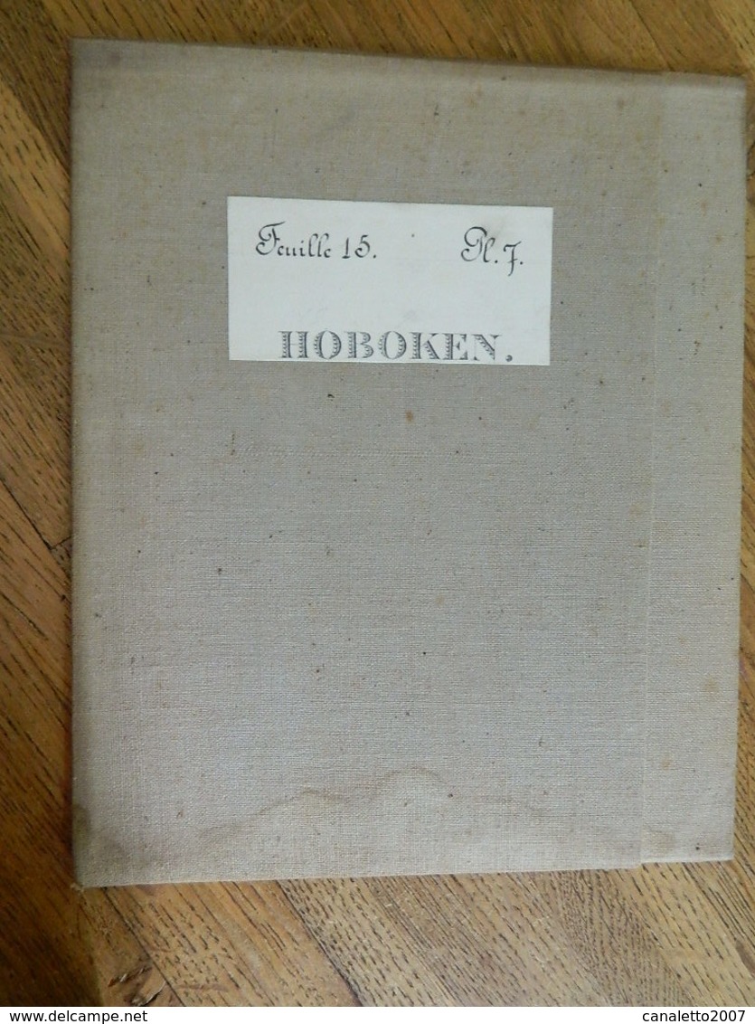 HOBOKEN +MILITARIA:TRES RARE CARTE MILITAIRE DE HOBOKEN ET ENVIRONS -1860-1870 - Documents