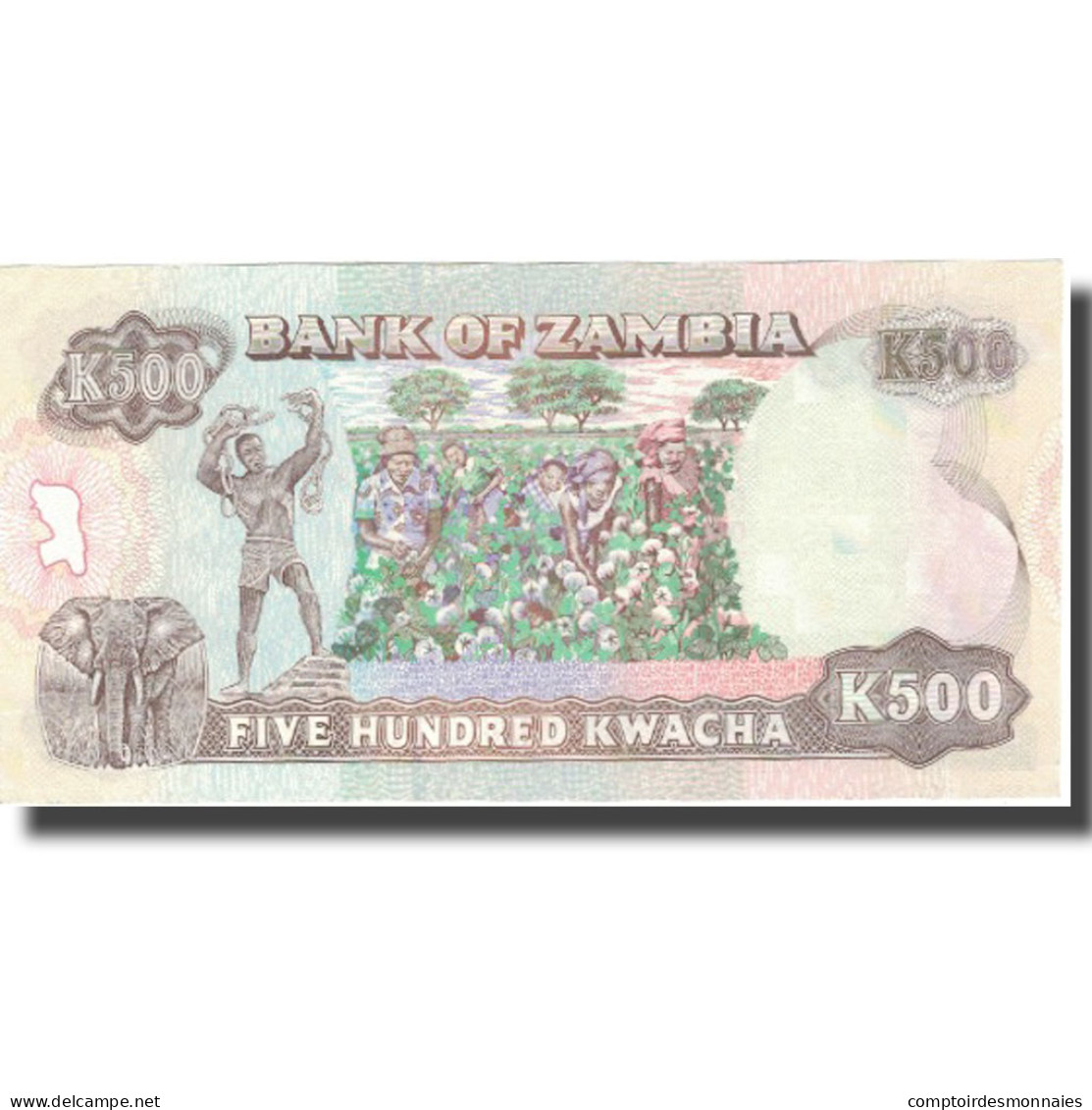 Billet, Zambie, 500 Kwacha, Undated (1991), KM:35s, NEUF - Zambie