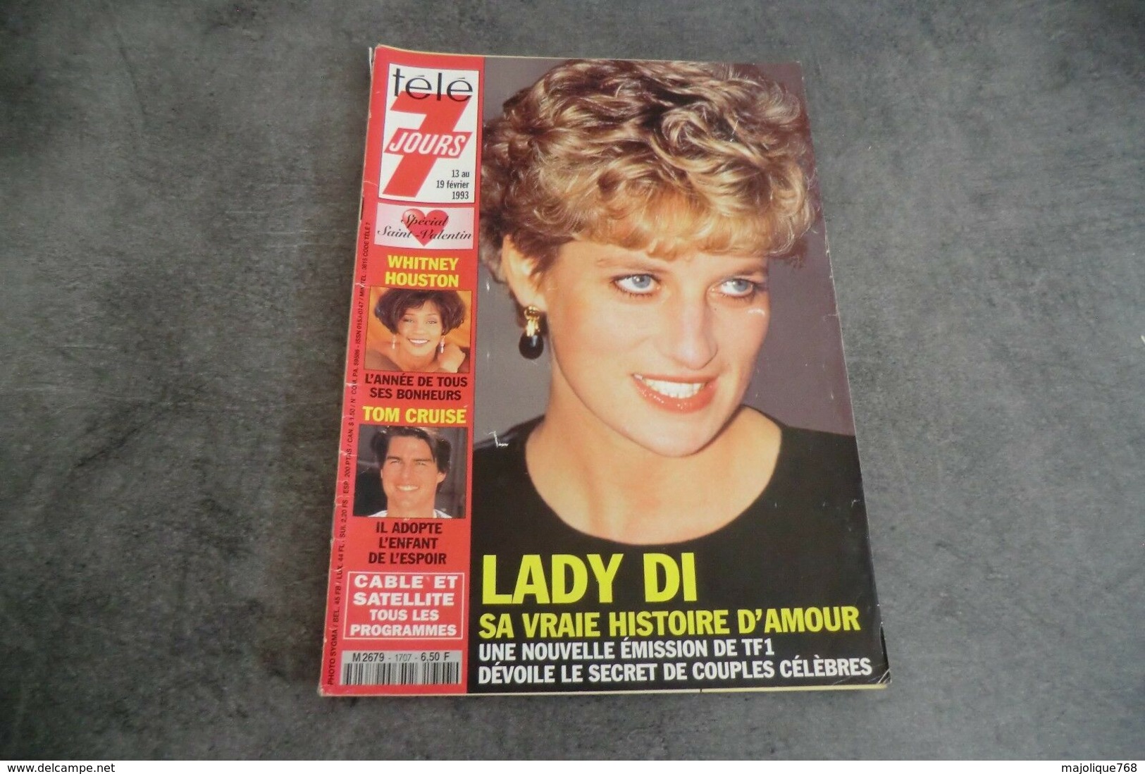 Magazine Télé 7 Jours Du 13 Au 19 Février 1993 - Lady Di - Sa Vraie Histoire D'amour - Programas
