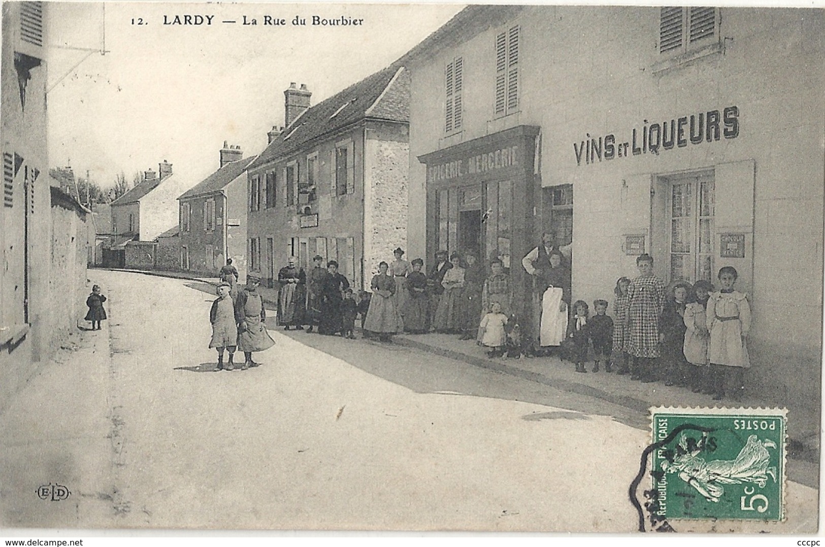 CPA Lardy La Rue Du Bourbier - Lardy