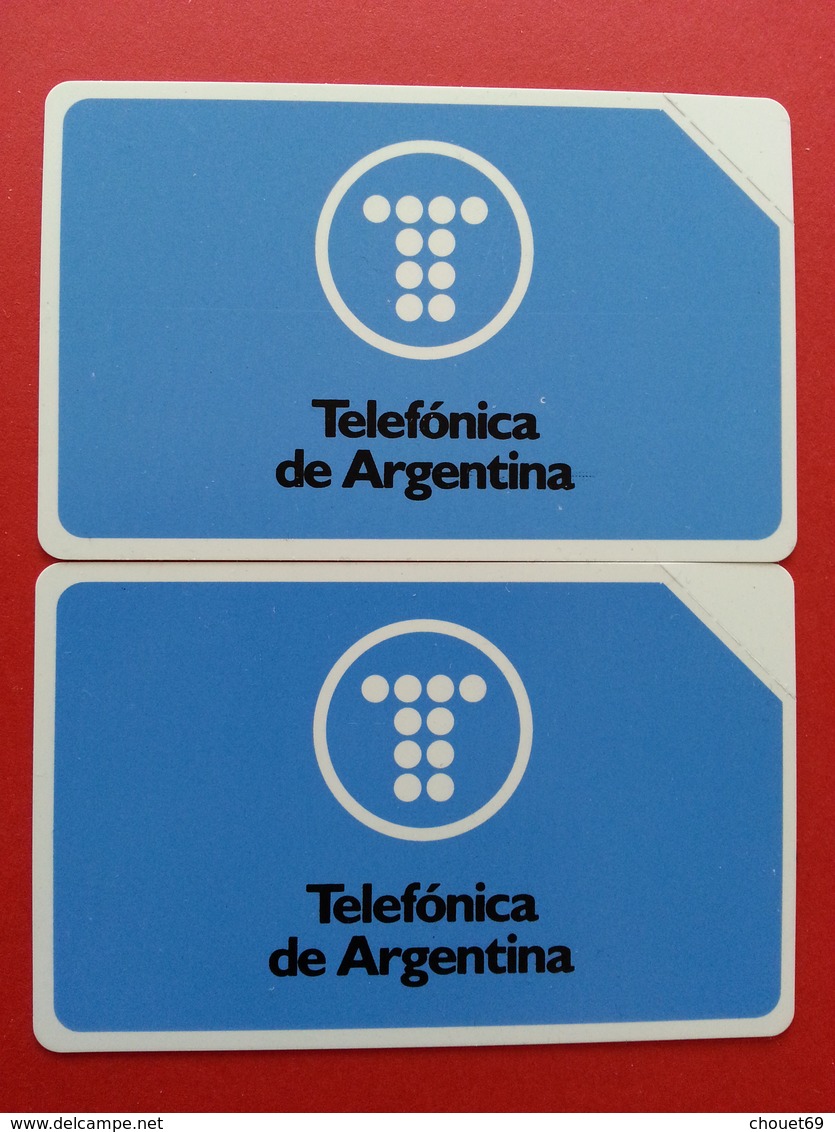 First Public Test 100 + 200 Unidades Telefonica De Argentina Logo 5000 Ex - 1991 - URMET Neuve Mint - Argentine