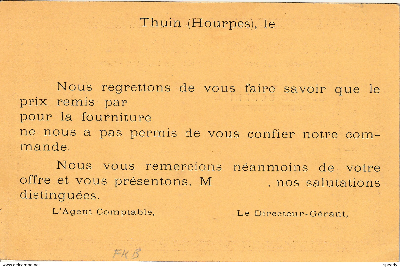 België ENTIER Nr. 58  NIEUW  MET PRIVAATOPDRUK / REPIQUAGE " Soc. Anon. USINES  BONEHILL  / THUIN (HOURPES)" - Variétés/Curios.