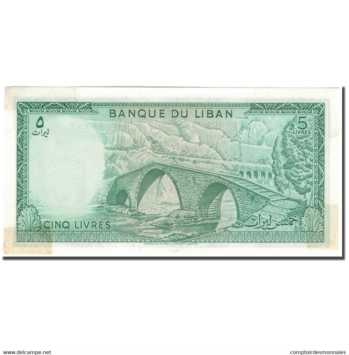 Billet, Lebanon, 5 Livres, KM:62d, SUP - Liban