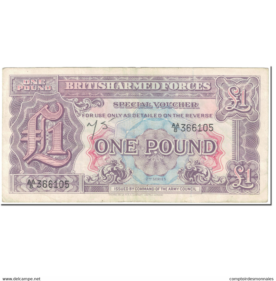 Billet, Grande-Bretagne, 1 Pound, 1948, Undated (1948), KM:M22a, TTB - British Armed Forces & Special Vouchers