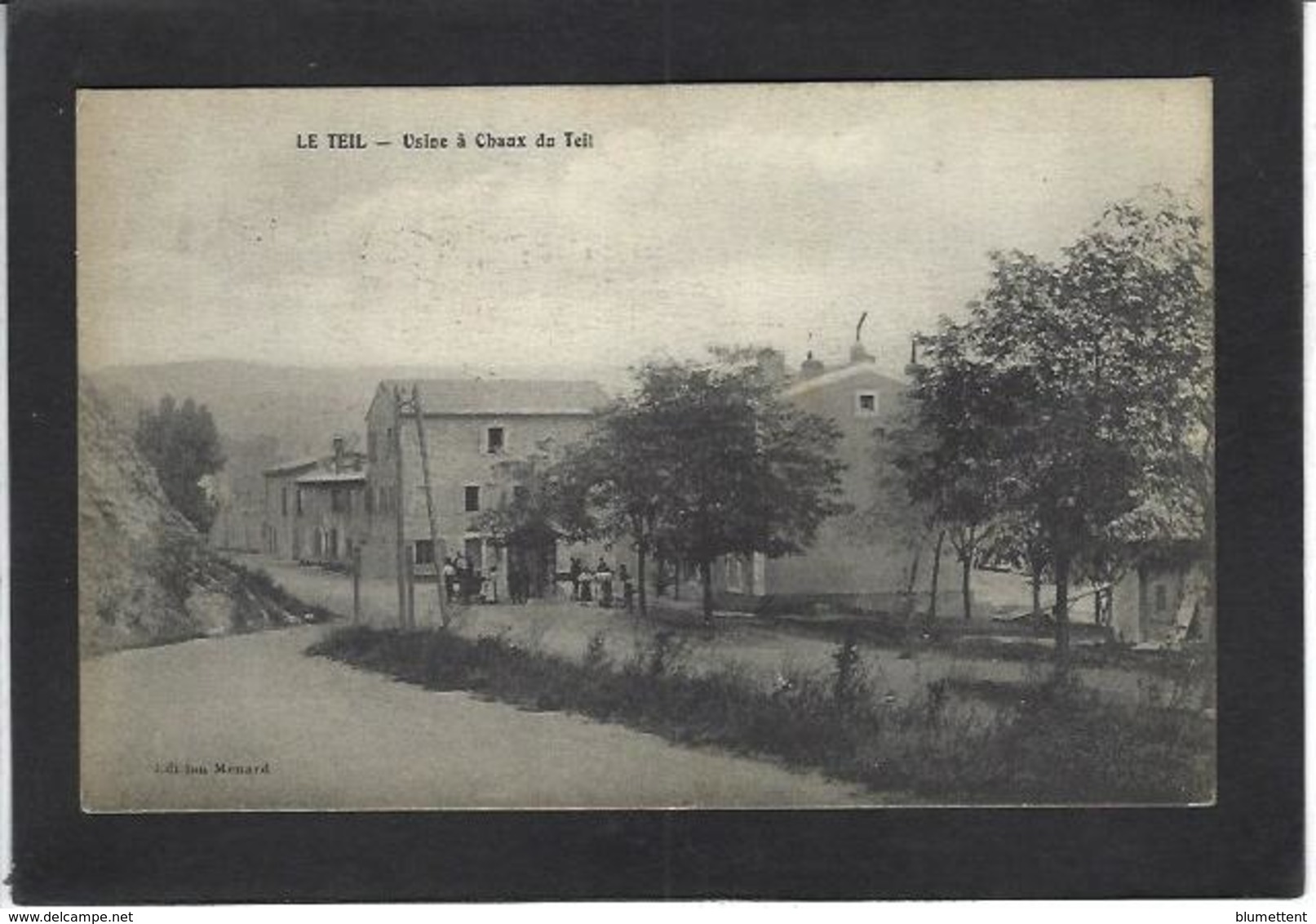 CPA Ardèche 07 Le Teil écrite Usine à Chaux - Le Teil