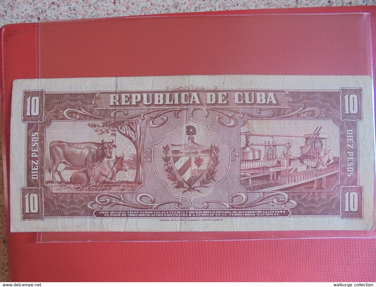 CUBA 10 PESOS 1960 CIRCULER - Cuba