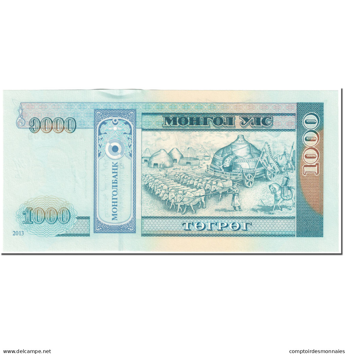 Billet, Mongolie, 1000 Tugrik, 2013, Undated 2013, KM:67c, SPL - Mongolie