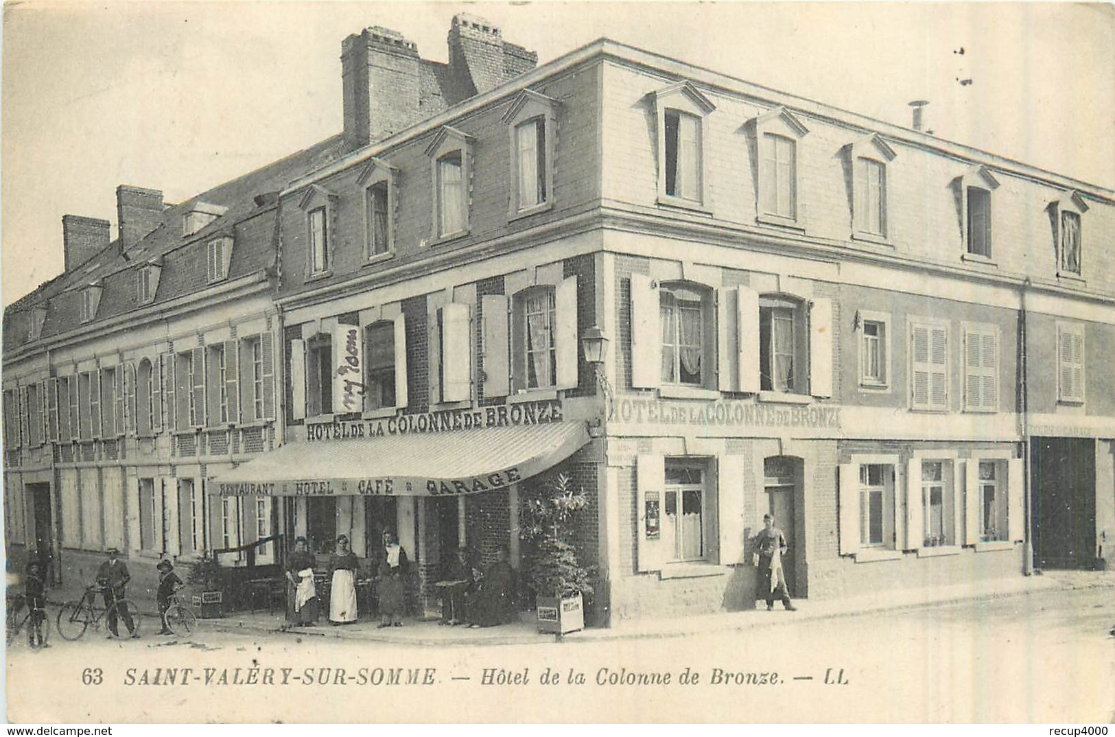 80 SAINT VALERY SUR SOMME   Romerel Hôtel De La Colonne De Bronze   2scans - Saint Valery Sur Somme