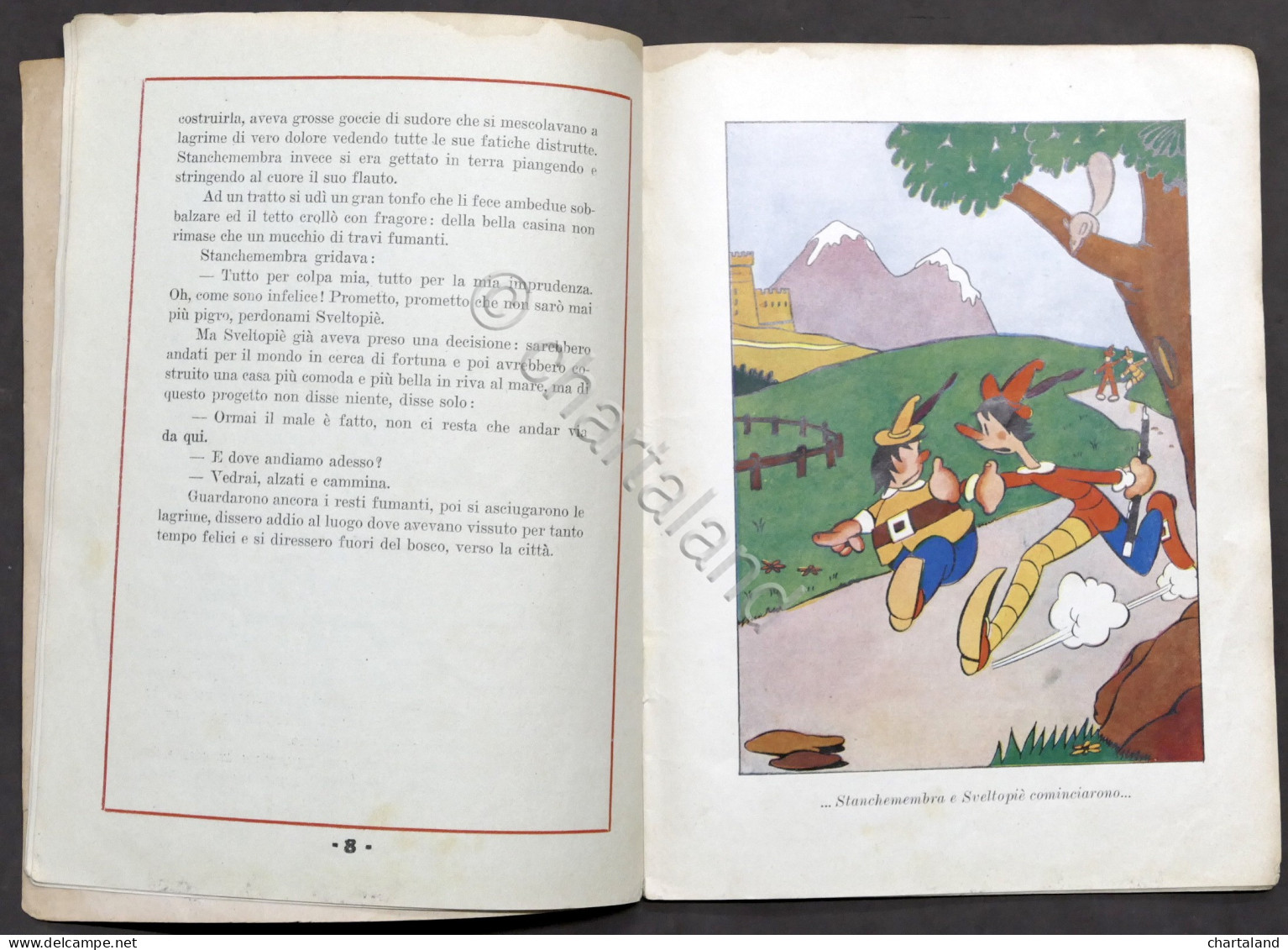 Libri Ragazzi Stanche Membra E Svelto Piè Fiaba Illustrata Da Giobbe 1940 RARO - Non Classificati