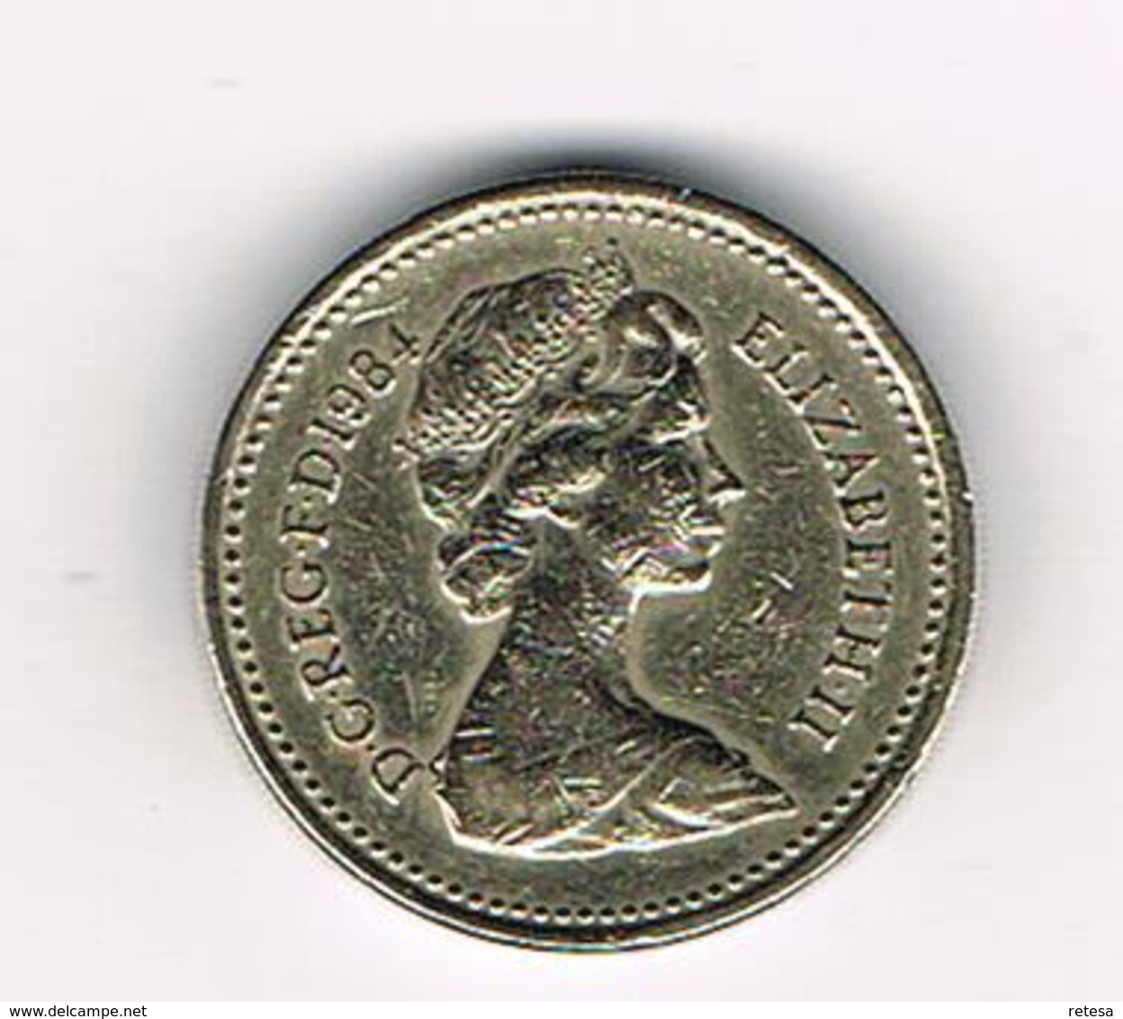/  GREAT BRITAIN  1 POUND   1984  SCOTTISH  THISTLE - 1 Pound
