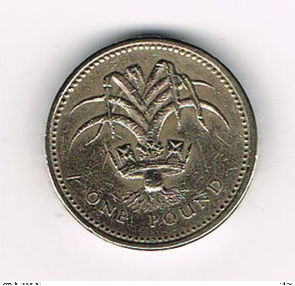 /  GREAT BRITAIN  1 POUND   1985  WELSH  LEEK - 1 Pound