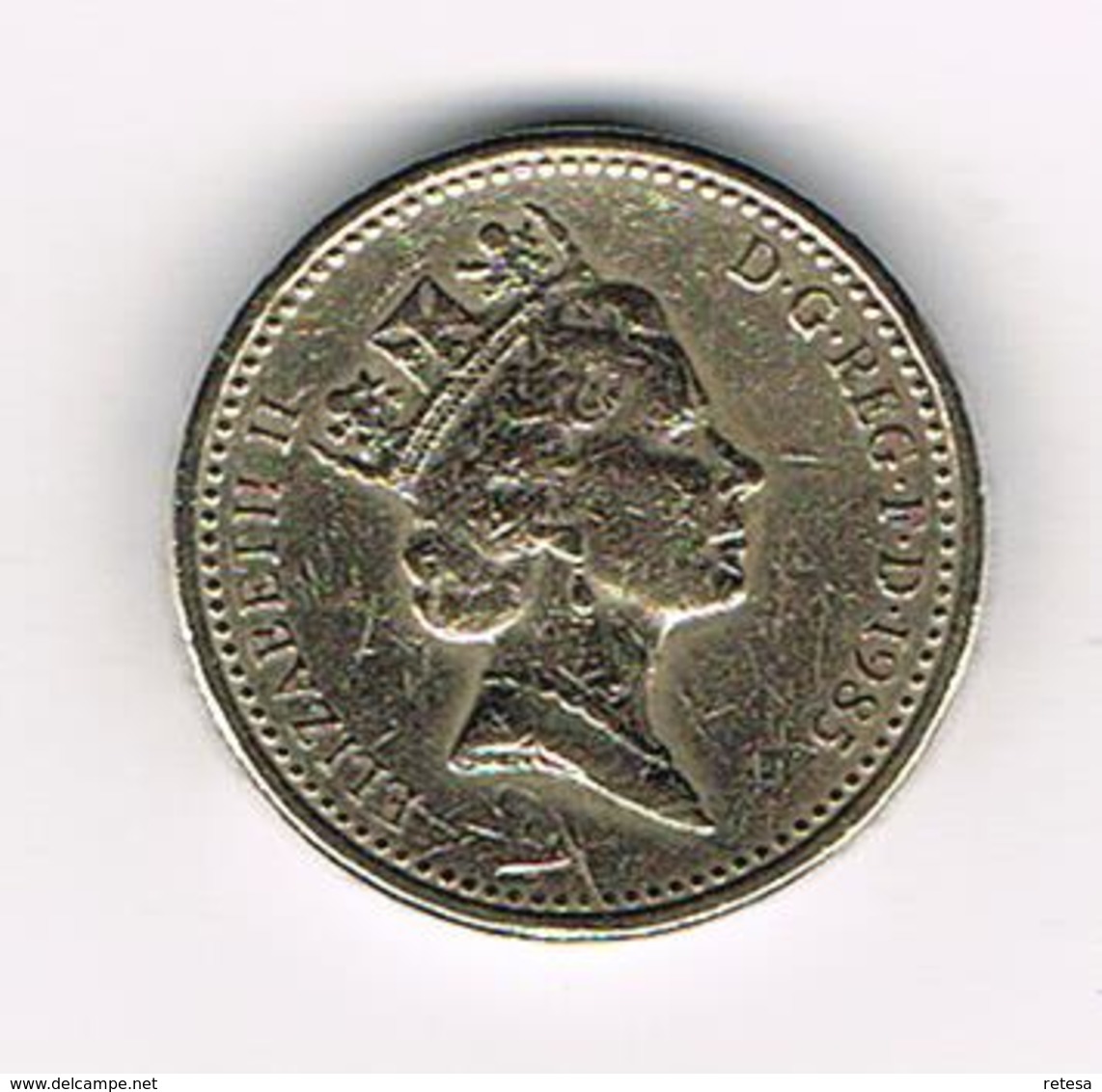 /  GREAT BRITAIN  1 POUND   1985  WELSH  LEEK - 1 Pound