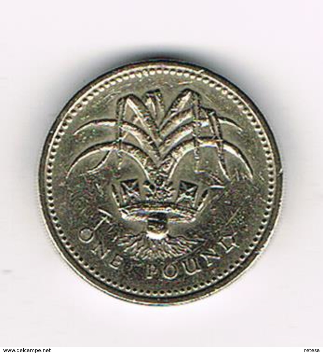 /  GREAT BRITAIN  1 POUND   1990  WELSH  LEEK - 1 Pound