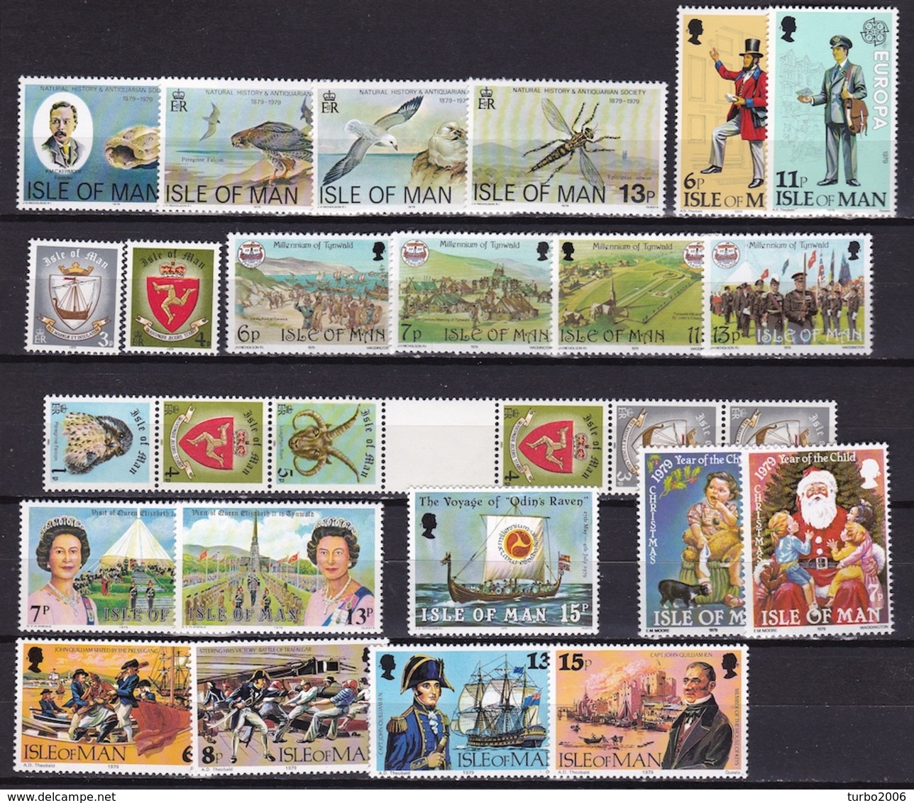 Ile Of Man 1979 Complete Year All Sets Michel 138 / 157 MNH - Man (Eiland)