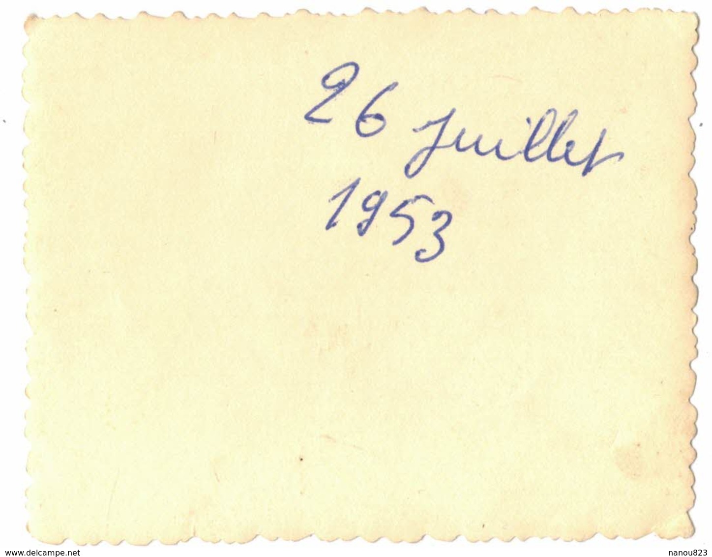HERAULT VALRAS PLAGE VERITABLE PHOTO DENTELEE : ENFANTS MAMAN BATEAU VOILIER Le 26 Juillet 1953 - Lieux