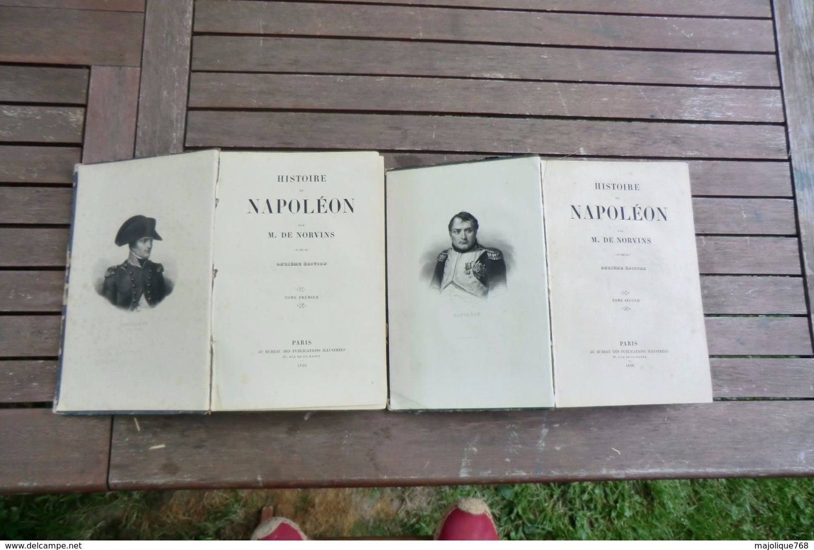 Histoire De Napoléon Ier Par M. De Norvins 1839 - Tome 1 - 535 Pages Et Tome 2 - 528 Pages - édition Au Bureau Des Publi - 1801-1900