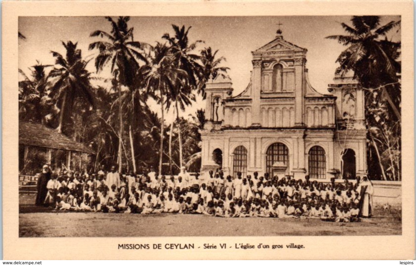 ASIE - SRI LANKA - CEYLAN -- Mission  - L'Eglise D'un Gros Village - Sri Lanka (Ceylon)