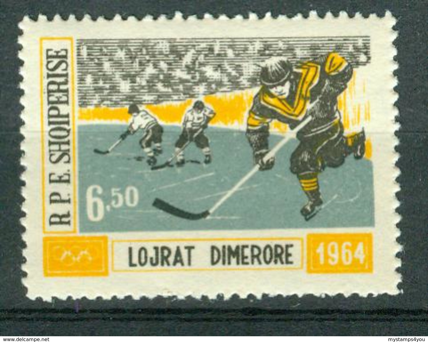 BM Albanien 1963 | MiNr 795 | MNH | Olympische Winterspiele, Innsbruck, Eishockey - Albanie