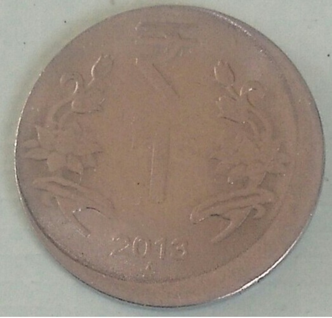 India Indein 2013..error Coin Hyderabad Mint - India