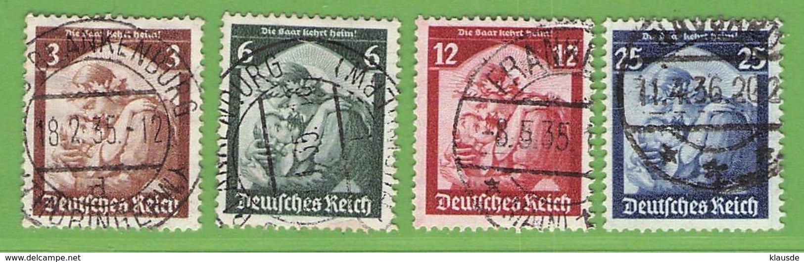 MiNr. 565-568 O Deutsches Reich - Gebraucht