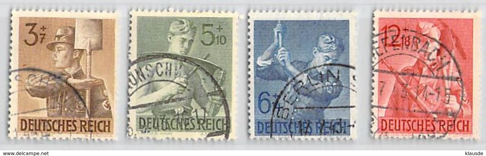 MiNr. 850-853 O Deutsches Reich - Gebraucht