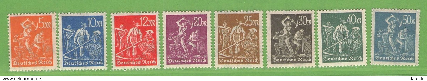 MiNr. 238-245  Xx Deutsches Reich - Ungebraucht