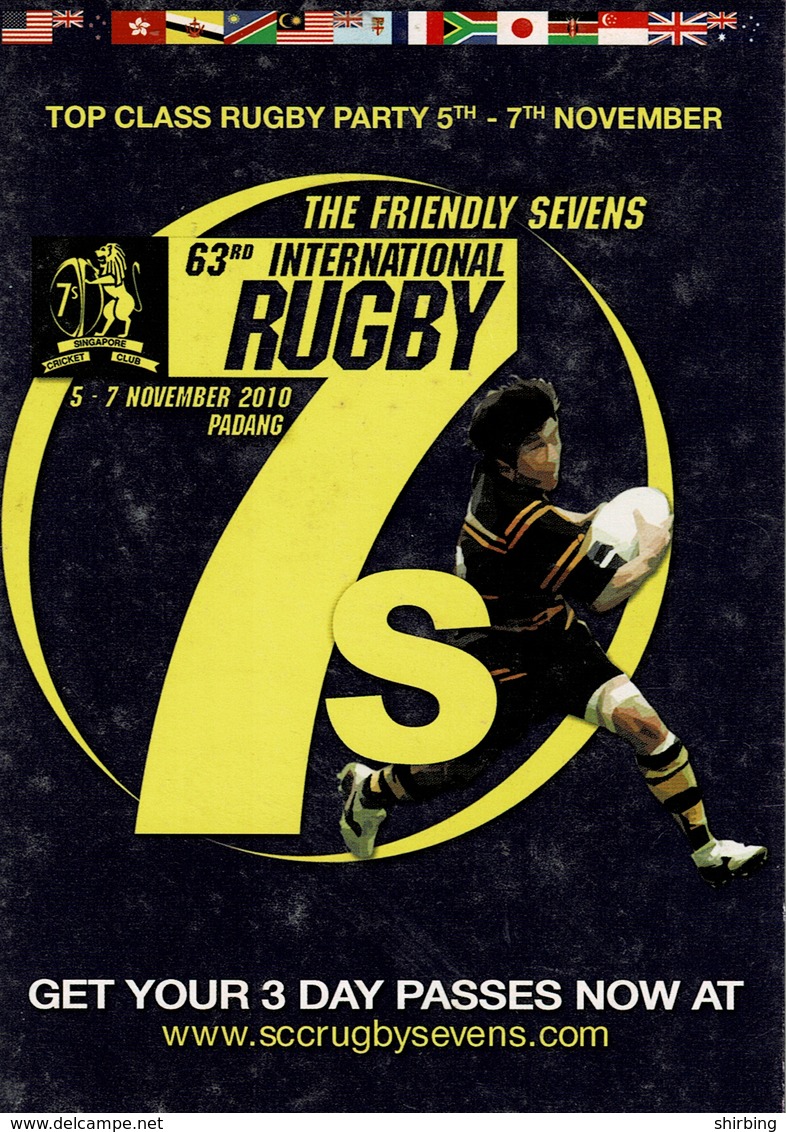 24K : International Sevens Rugby Tournament Advertisement Postcard - Rugby