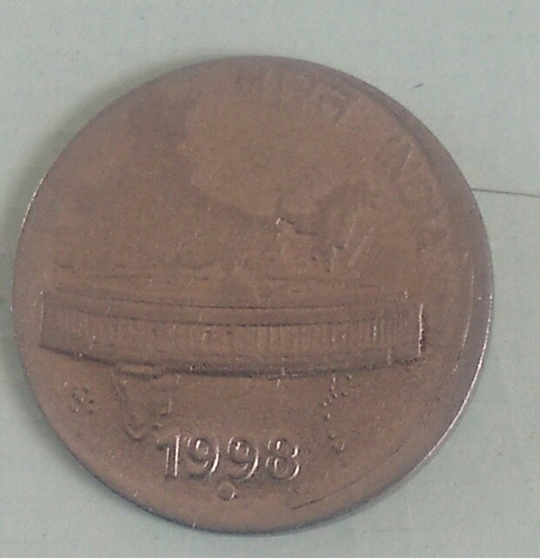 India Indein 1998 Error Coin  Noida Mint - India