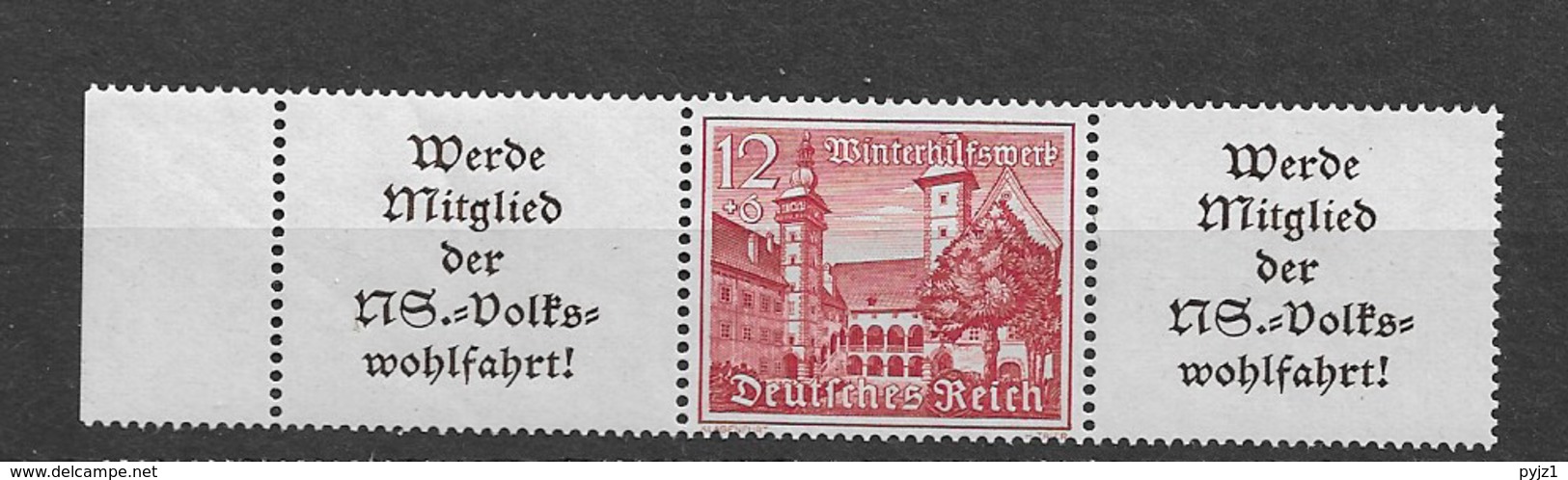 1939 MNH Germany Bauwerke , W141 Postfris** - Zusammendrucke