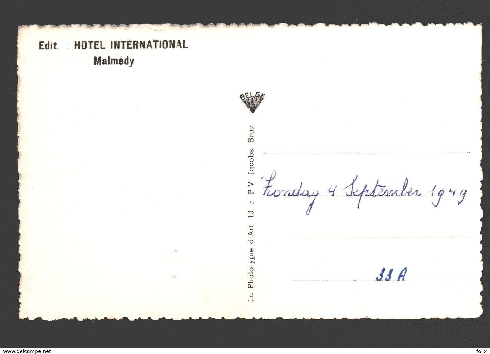 Malmedy - Pouhon Des Cuves - éd. Hôtel International, Malmédy - Malmedy