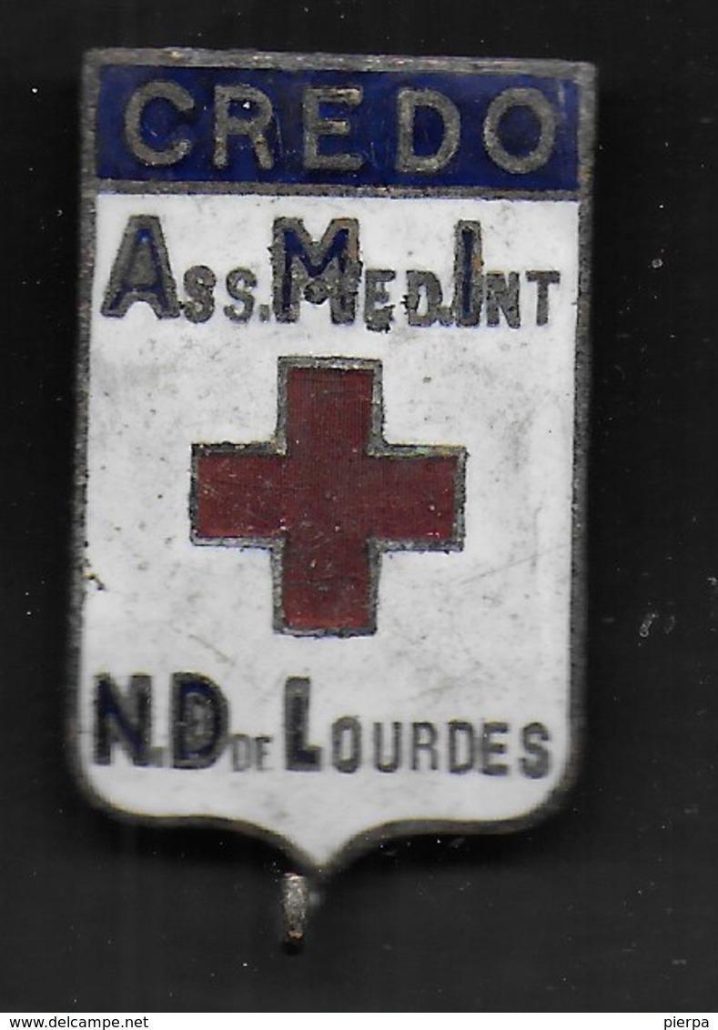 CREDO - ASS. MED. INT / N.D. DE LOURDES - ORIGINALE ANNI '30 - Associazioni