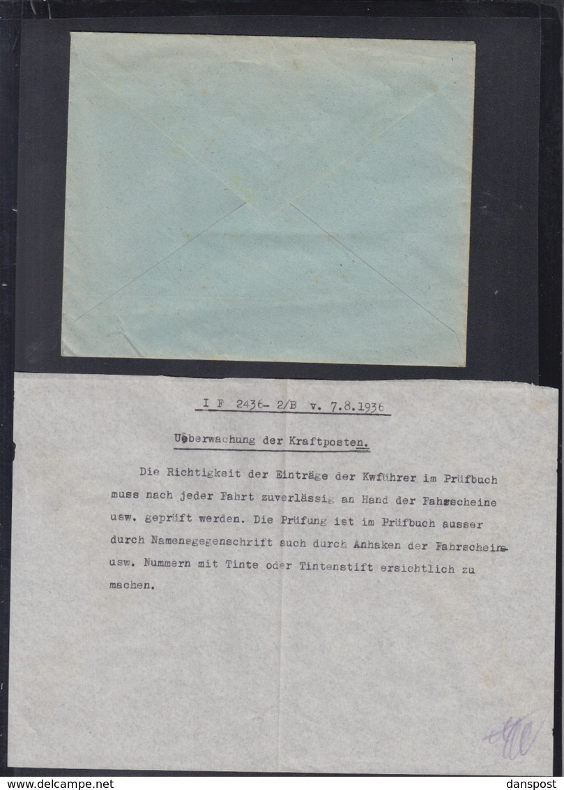 Dt. Reich Brief 1936 Heilbronn An Postamt Fürfelden Werbung Holz-Kohlen - Briefe U. Dokumente