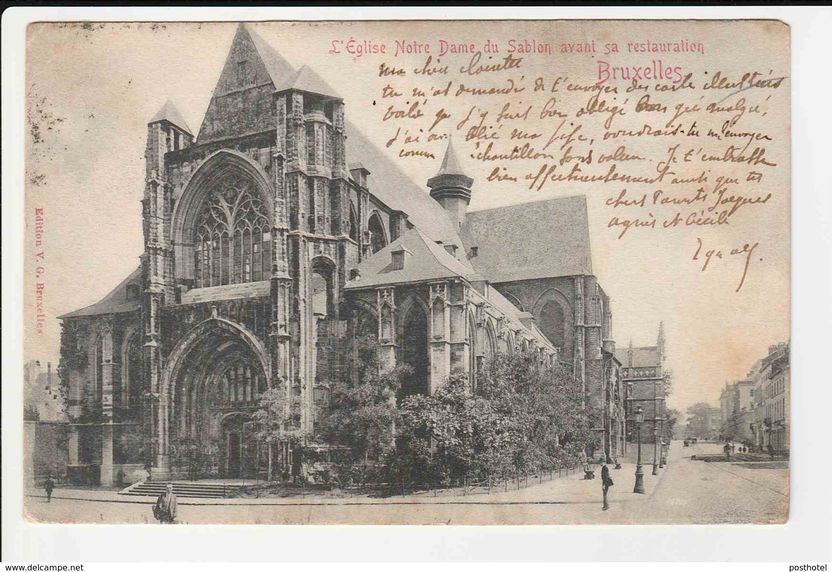 Bruxelles - L’Eglise Notre Dame Du Sablon Avant Sa Restauration 1902 - Sonstige & Ohne Zuordnung