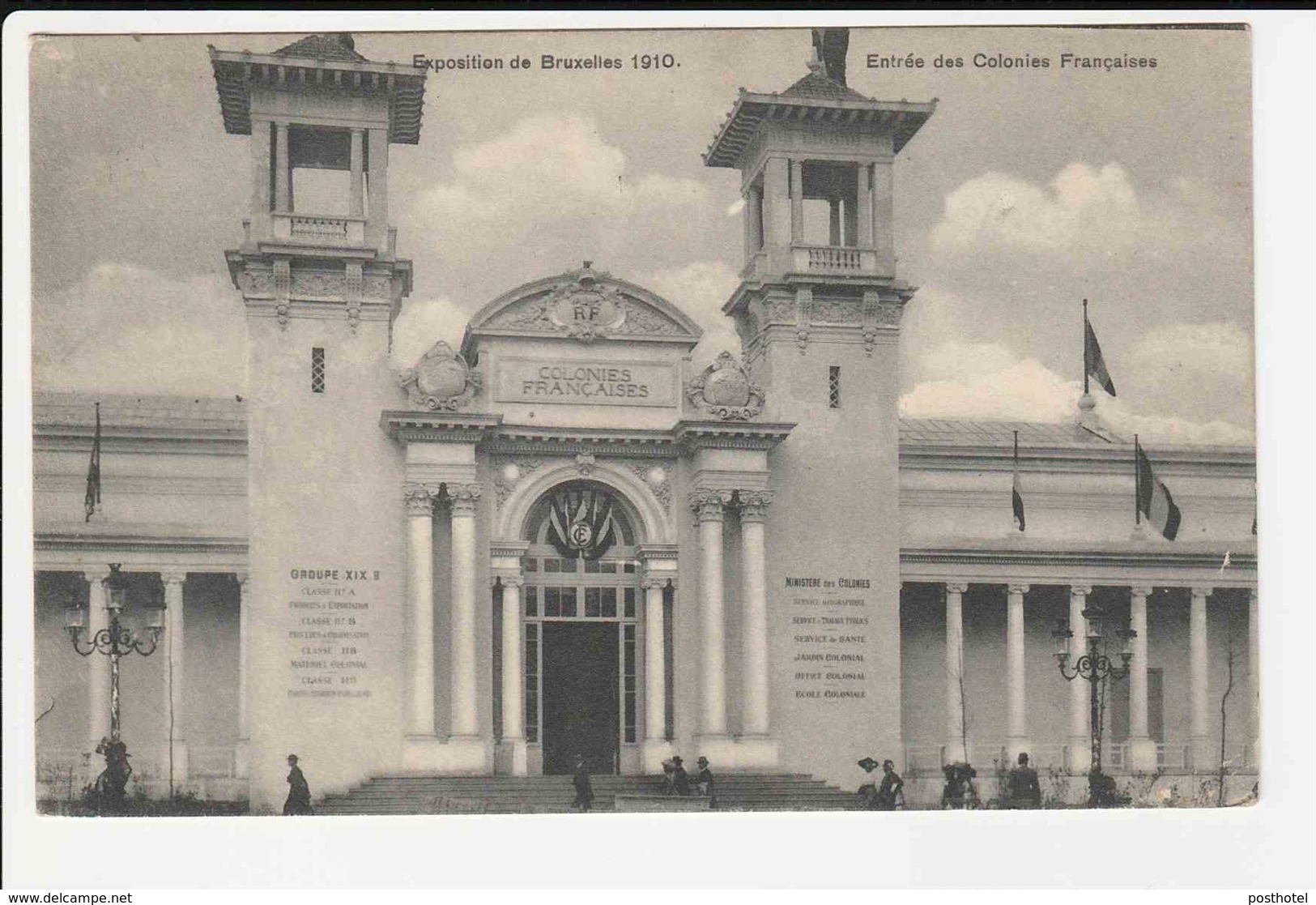 Exposition De Bruxelles 1910 - Entree Des Colonies Francaises - Autres & Non Classés