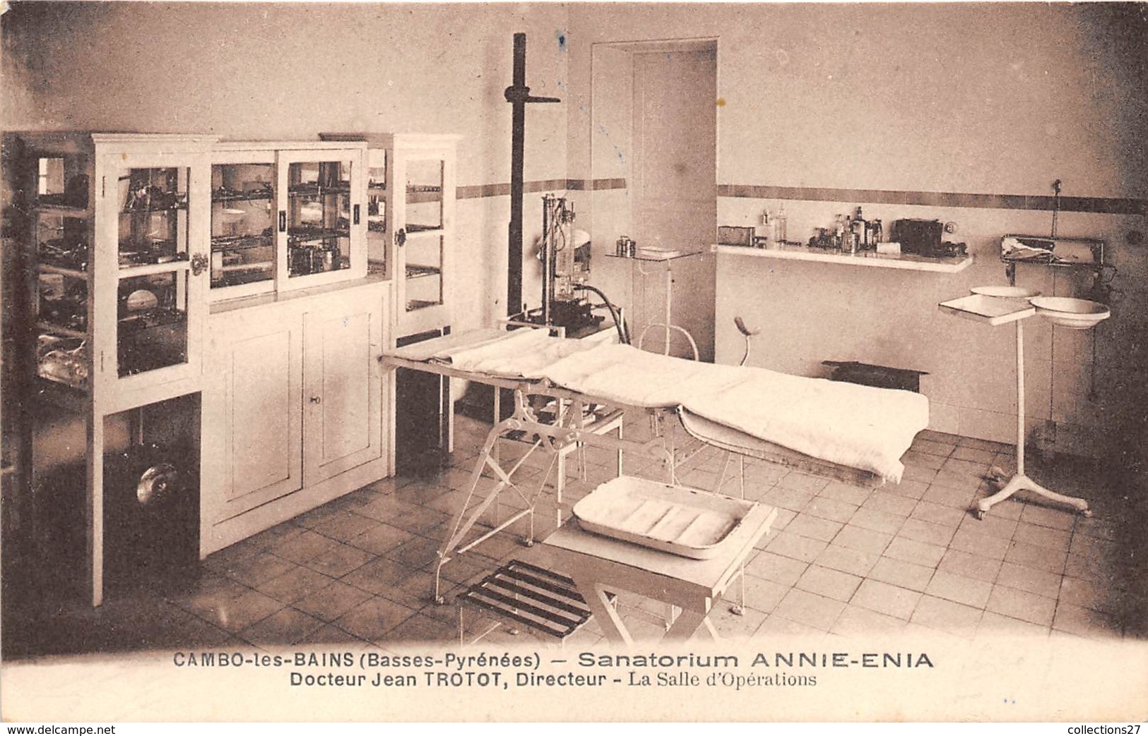 64-CAMBO-LES-BAINS- SANATORIUM ANNIE -ENIA- DOCTEUR JEAN TROTOT, LA SALLE D'OPERATIONS - Cambo-les-Bains